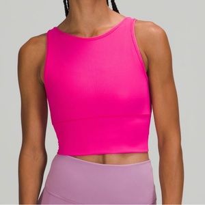 BLACK Power Pivot Ribbed Tank Top